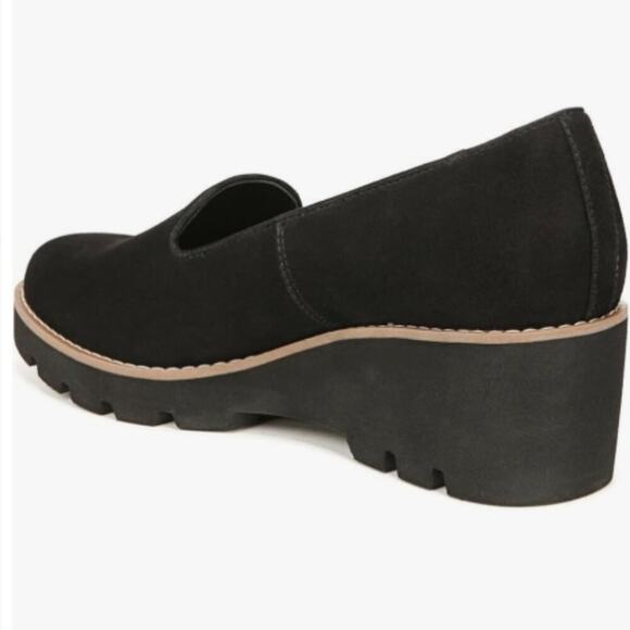 Vionic Womens Willa Slip On Loafers  9 Medium (B,M) | Black Suede - Picture 2 of 5